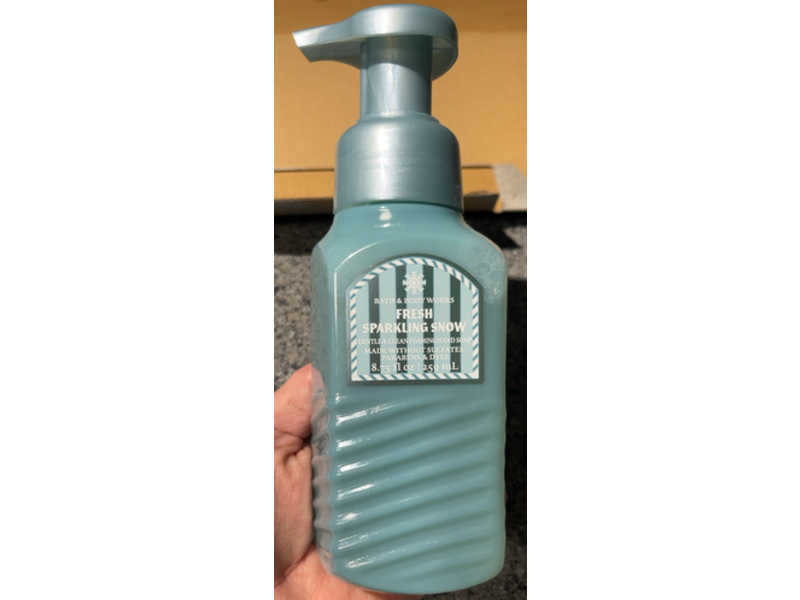 Bath & Body Works Gentle Clean Foaming Hand Soap, Fresh Sparkling Snow, 8.75 fl oz/259 mL