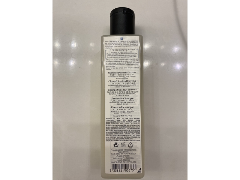 PHYTO Progenium Ultra-Gentle Shampoo, 8.45 fl oz/250 mL