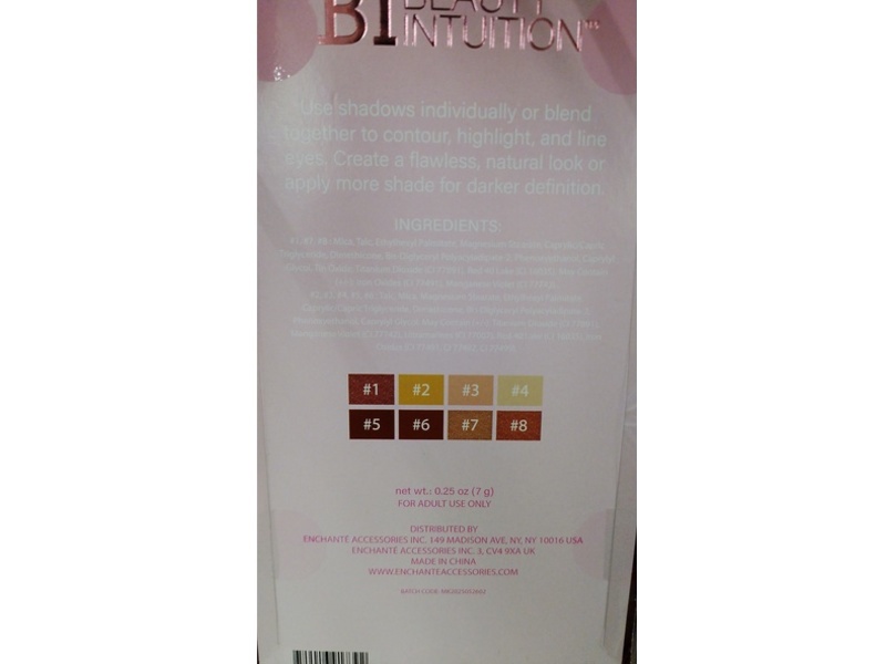 Beauty Intuition Eyshadow Palette, Pretty Pink, 0.25 oz/7 g