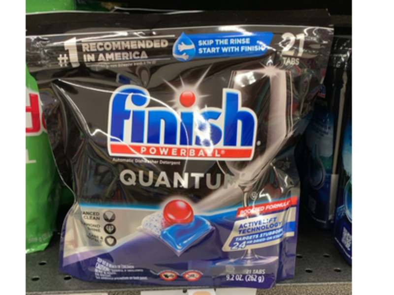 Finish Powerball Quantum Automatic Dishwasher Detergent, 21 Tabs, 9.2 oz/262 g