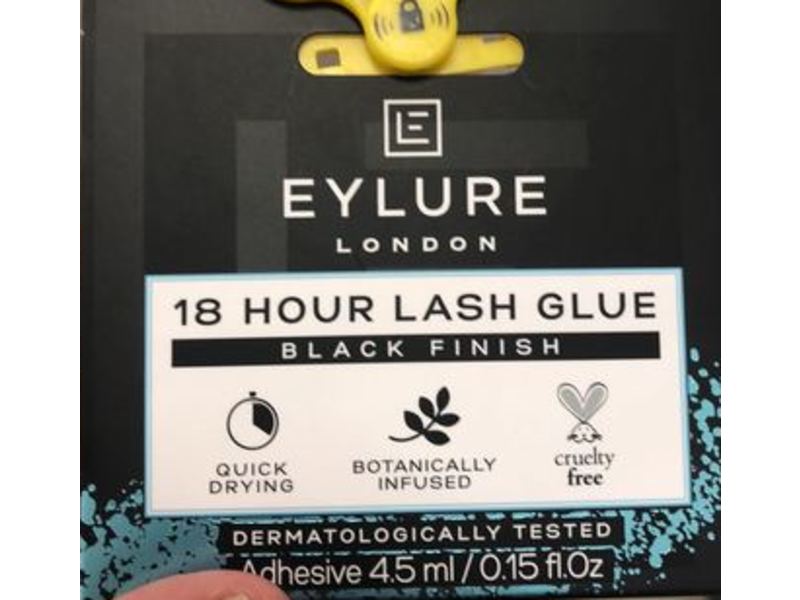 Eylure London 18 Hour Lash Glue, Black Finish, 0.15 fl oz/4.5 mL