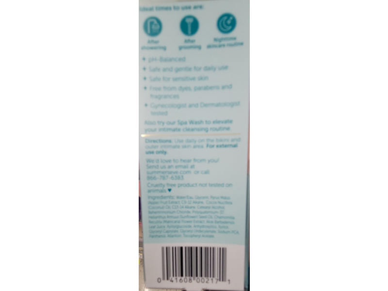 Summer's Eve Spa Intimate Skin Serum, 1.0 fl oz/ 30 mL