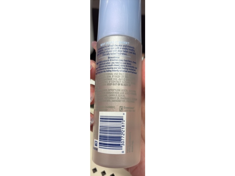 Secret Clinical Face + Body Deodorant Spray, Cool Down, 5 fl oz/147 mL