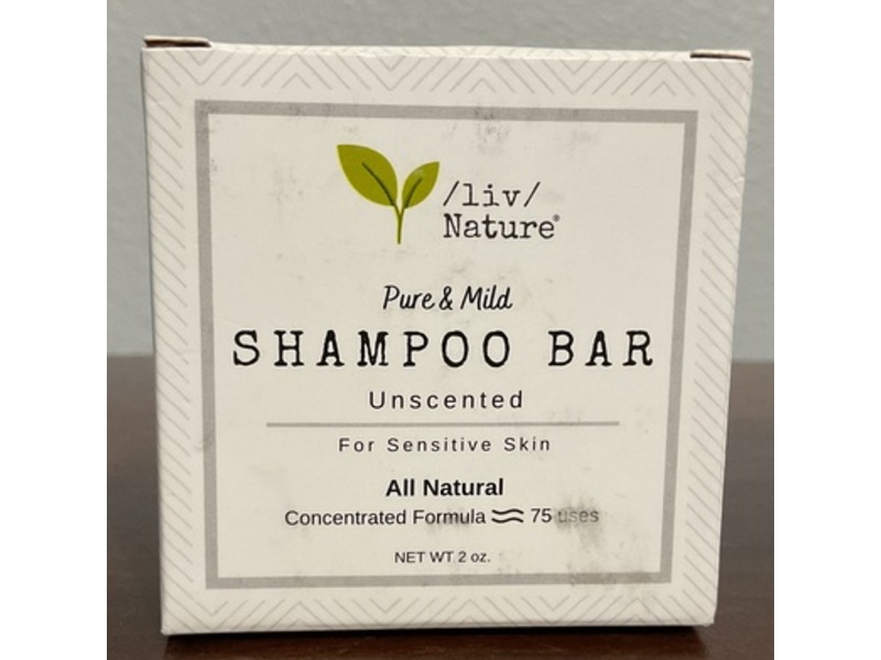 Liv/Nature Pure & Mild Shampoo Bar, 2 oz