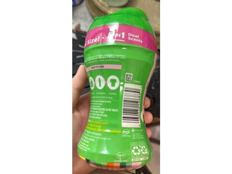 Gain 2 In 1 Tango In-Wash Scent Booster, Strawberry + Shea Scent, 4.3 oz/121 g