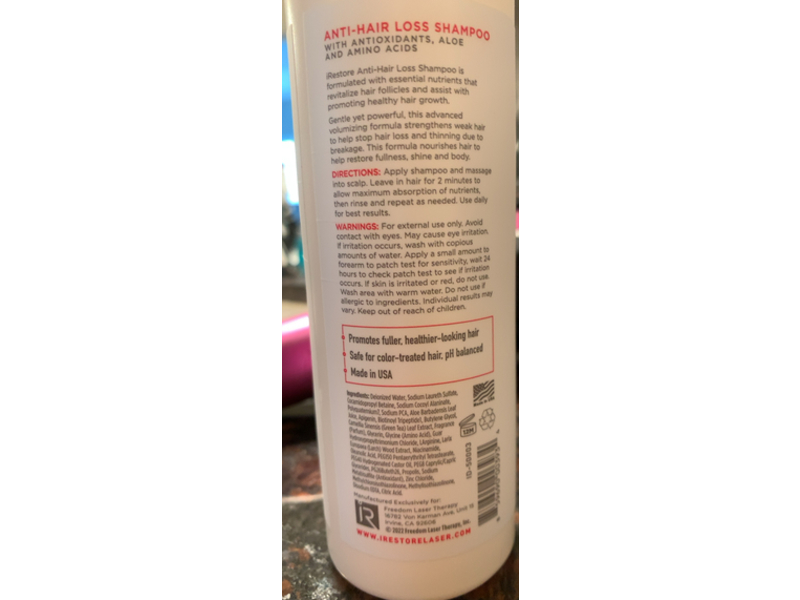 iRestore Anti-Hair Loss Shampoo, 8 oz/237 mL