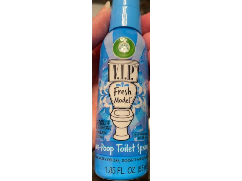 Air Wick V.I.P. Pre-Poop Toilet Spray, Fresh Model, 1.85 fl oz/55 mL