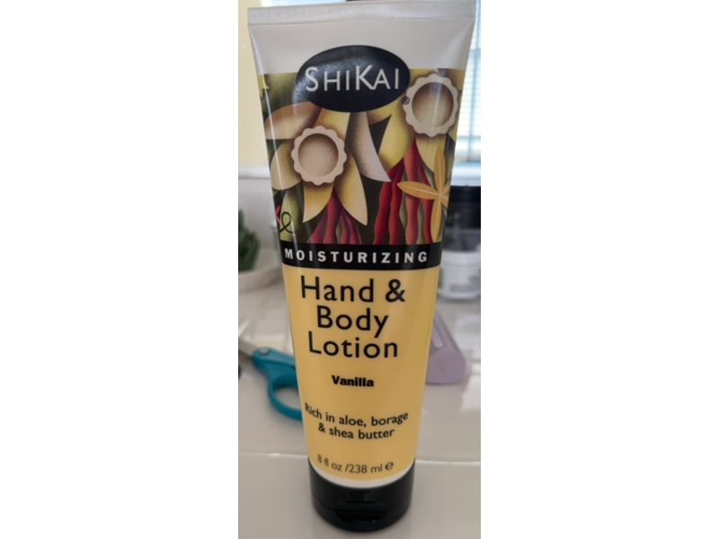 ShiKai Moisturizing Hand & Body Lotion, Vanilla, 8 fl oz/238 mL