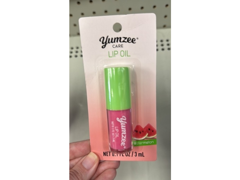 Yumzee Care Lip Oil, Watermelon, 0.1 fl oz/3 mL