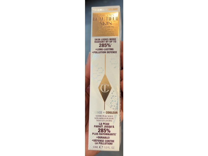 Charlotte Tilbury Beautiful Skin Foundation, 10 Neutral, 1.0 fl oz/30 mL