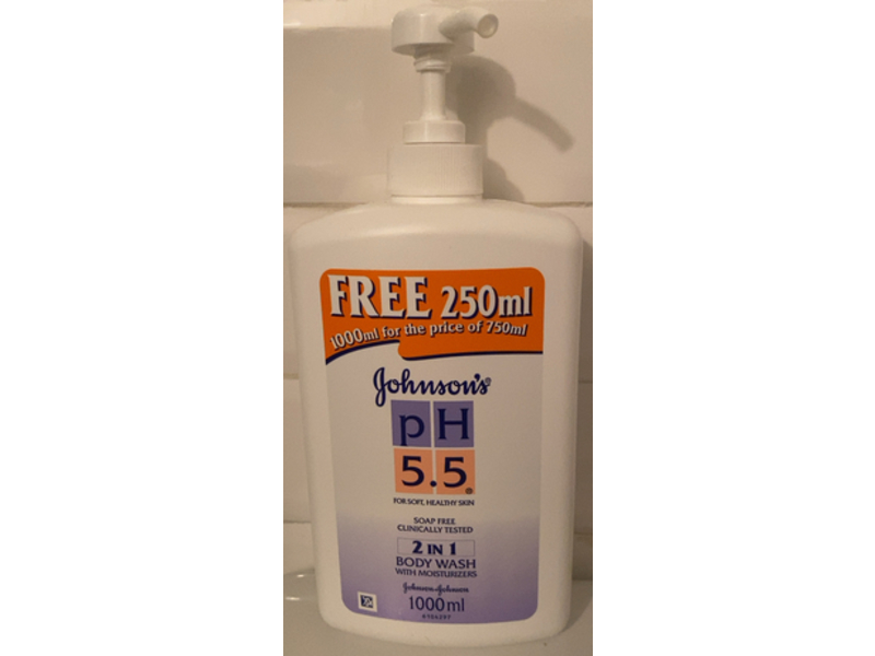 Johnson's PH 5.5 2 In 1 Body Wash Moisturizers, 1000 mL