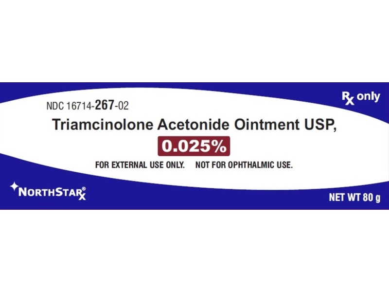 Triamcinolone Acetonide Ointment USP, 0.025%, 80 g, NorthStarx (Rx)