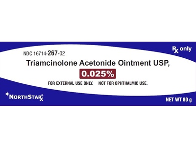 Triamcinolone Acetonide Ointment USP, 0.025%, 80 g, NorthStarx (Rx)