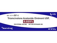 Triamcinolone Acetonide Ointment USP, 0.025%, 80 g, NorthStarx (Rx) - thumbnail 1