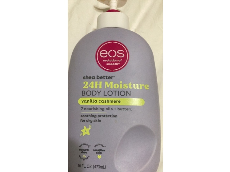 Eos Body Lotion, Vanilla Cashmere, 16 fl oz/473 mL