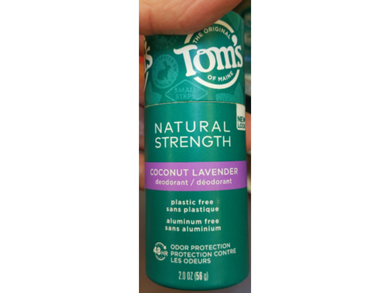 Tom's Of Maine Natural Strength Deodorant, Coconut Lavender, 2 oz/56 g