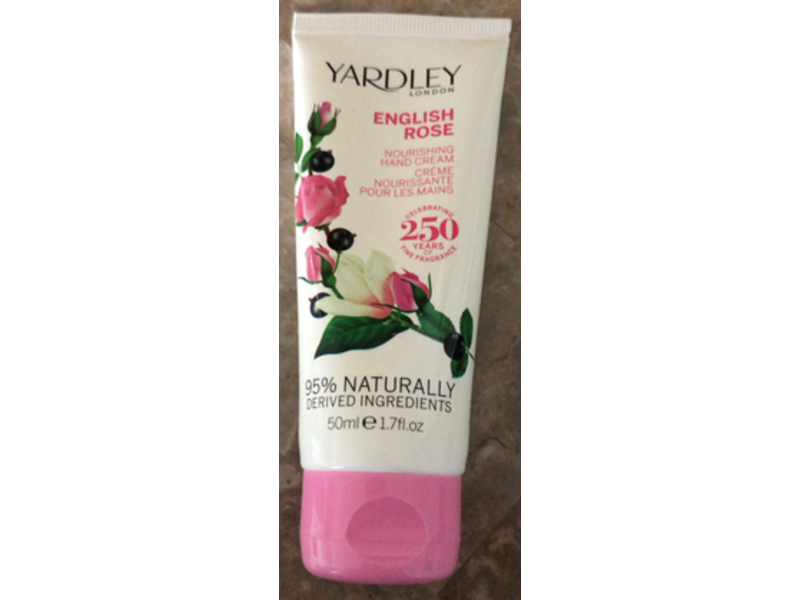 Yardley London Nourishing Hand Cream, English Rose, 1.7 fl oz/50 mL