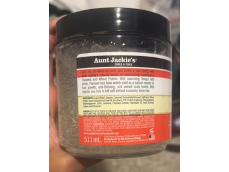 Aunt Jackie's Flaxseed Recipes Flaxseed Elongating Curling Gel, Don't Shrink, 18 oz/511 g