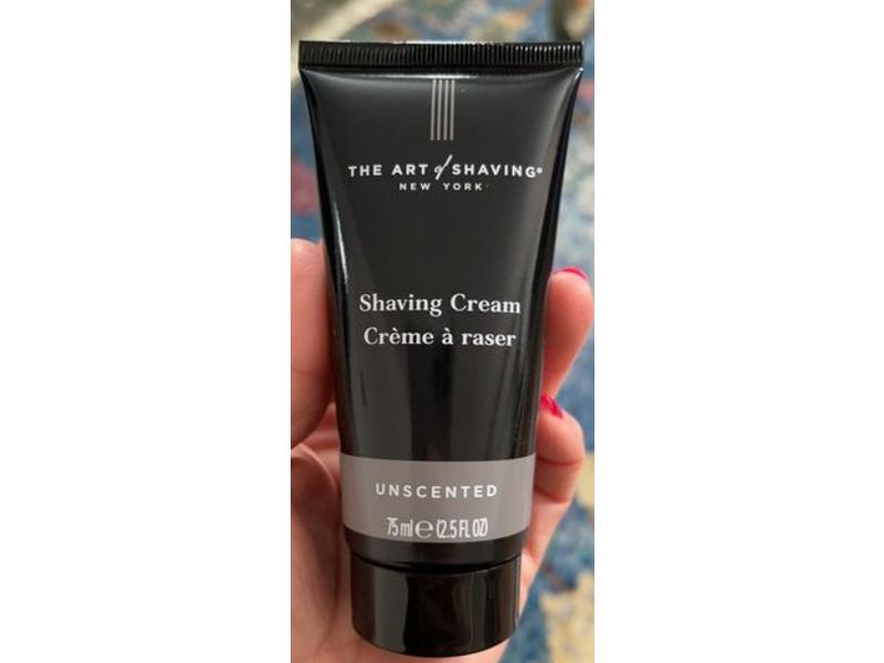 The Art Of Shaving Cream, Unscented, 2.5 fl oz/75 mL