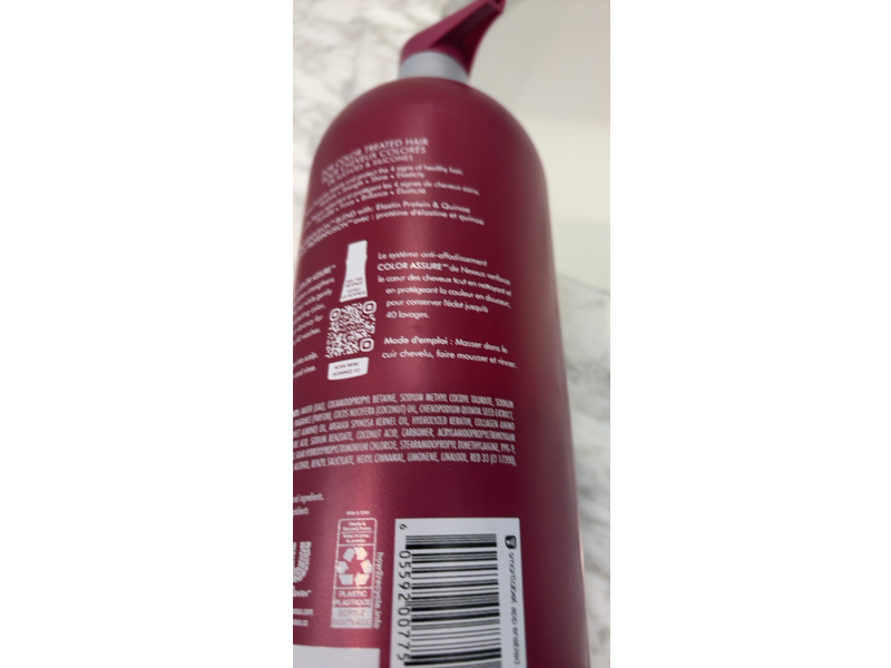Nexxus Color Assure Shampoo, Elastin protein & Quinoa, 32 fl oz/848 mL
