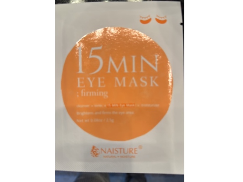 Naisture 15 Min Eye Mask, 0.08 fl oz/2.5 g, 5 Count