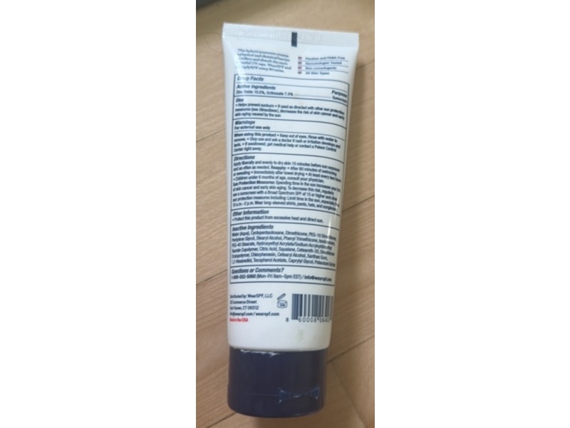 Wearspf Essential Sunscreen, SPF 50, 3.4 fl oz/100 mL