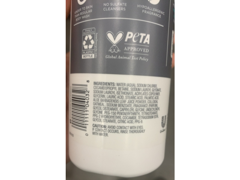 Dove Men+Care Sensitive Calm Face + Body Cleanser, Aloe Vera, 16.9 fl oz/500 mL