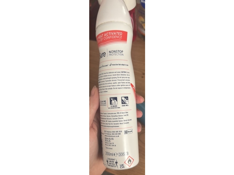 Sure Body Heat Activated Odour & Sweat Protect Anti-Perspirant, Watermelon Fresh, 250 mL