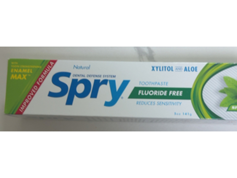 Spry Enamel Max Toothpaste, Spearmint, 5 oz/141 g
