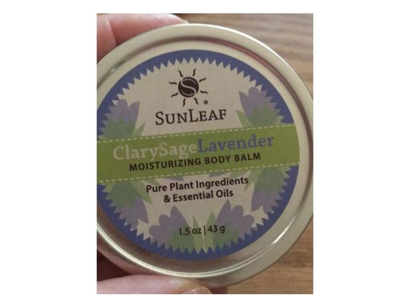 SunLeaf Moisturizing Body Balm, Clarysage Lavender, 1.5 oz/43 g