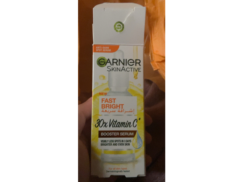 Garnier Skin Active Fast Bright Serum, 30x Vitamin C, 30 mL