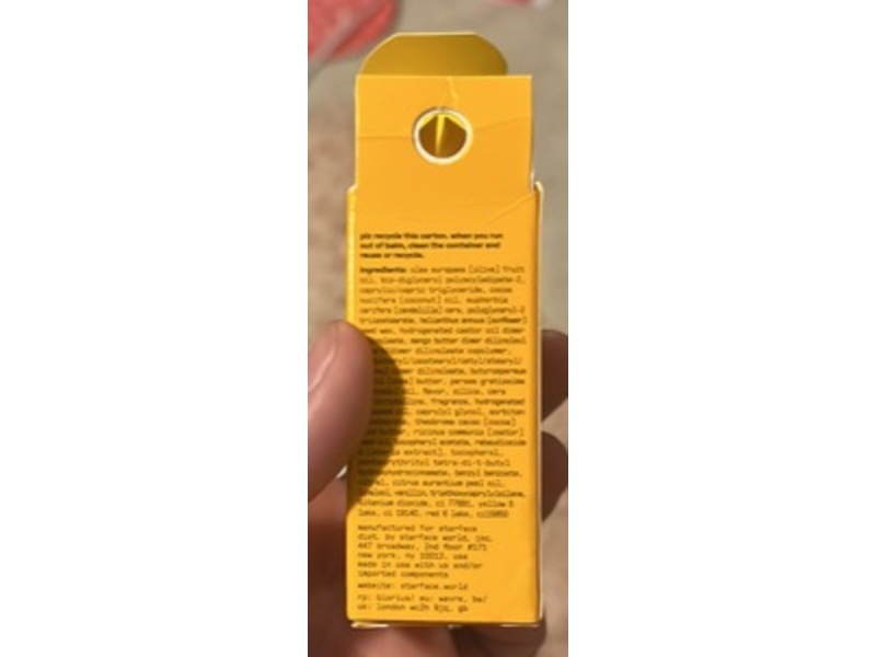 Starface Star Balm Lip Balm, Mango Mania, 0.15 oz/4.30 g