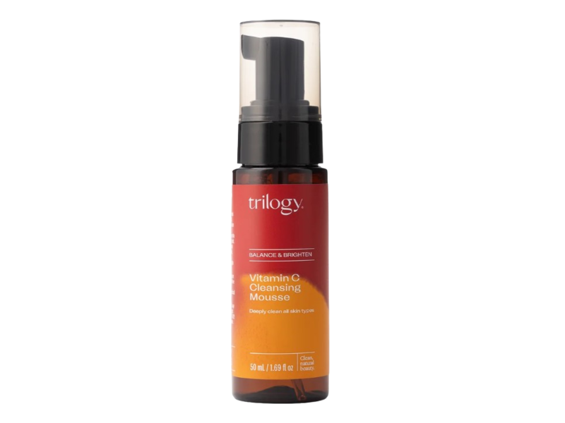 Trilogy Balance & Brighten Vitamin C Cleansing Mousse, 1.69 fl oz/50 mL