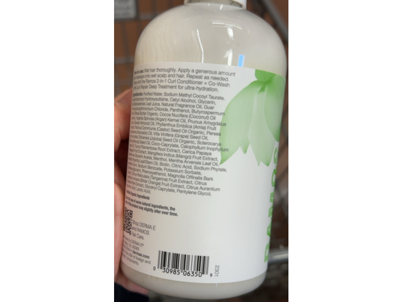 Derma - E Ramos Wash Day Curl Shampoo, 12 fl oz/355 mL