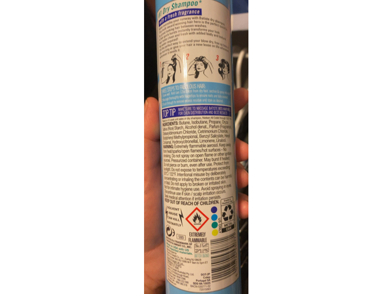 Batiste Dry Shampoo, Light & Breezy Fresh, 13.46 fl oz/240 g