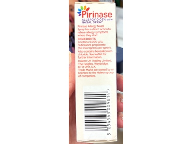 HALEON Pirinase Nasal Spray, 60 Sprays