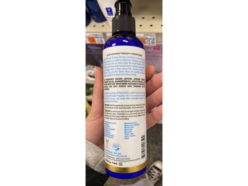 Purad'Or Hair Thinning Therapy Conditioner, 8 fl oz/236.6 mL