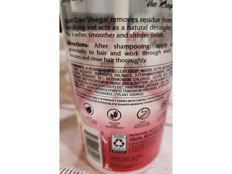 Renpure Advanced Clarify & Shine Conditioner, Apple Cider Vinegar, 32 fl oz/946 mL