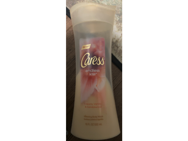 Caress Silkening Body Wash, Creamy Vanilla & Sandalwood, 18 fl oz/532 mL