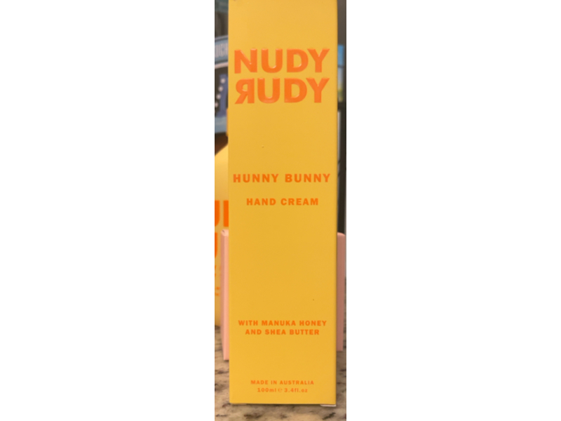 Nudy Rudy Hunny Bunny Hand Cream, Manuka Honey & Shea Butter, 3.4 fl oz/100 mL