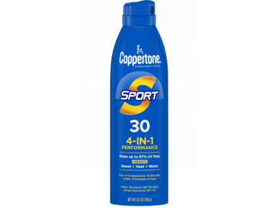 Coppertone Sport 4 In 1 Sunscreen, SPF 30, 5.5 oz/156 g,Pack Of 2
