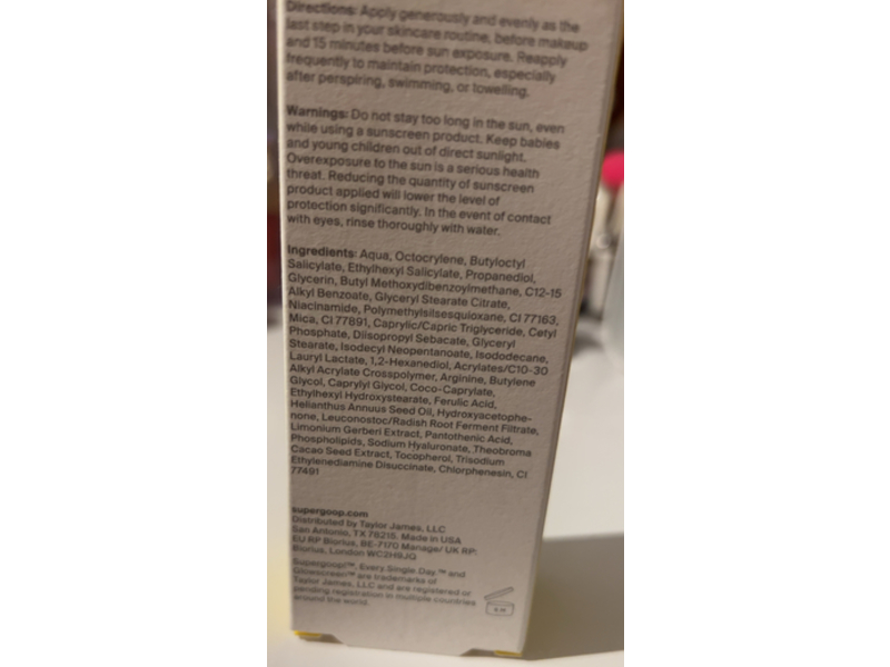 Supergoop Glow Screen, SPF 30, 1.7 fl oz/50 mL