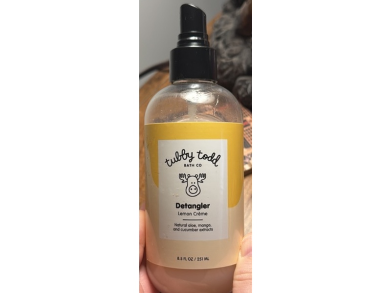 Tubby Todd Bath Co. Detangler, Lemon Creme, 8.5 fl oz/251 mL