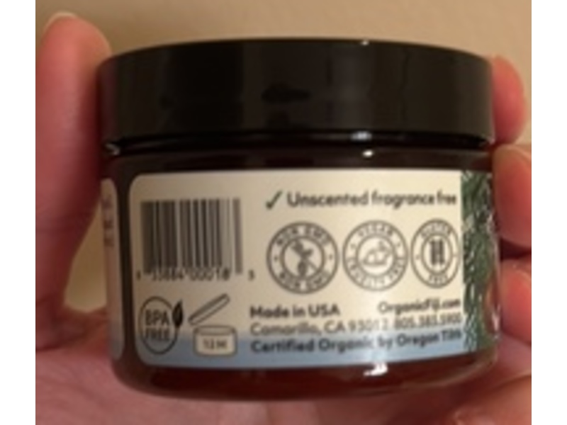 Organic Fiji Raw Coconut Oil, Fragrance Free, 3 fl oz/89 mL