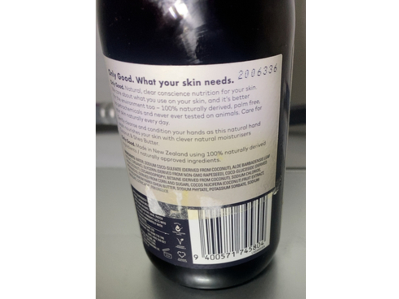 Only Good Nourish Natural Hand Wash, Coconut & Shea Butter, 10.1 fl oz/300 mL