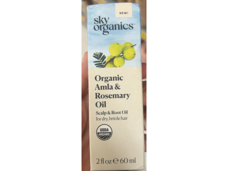 Sky Organics Scalp & Root Oil, Amla & Rosemary Oil, 2 fl oz/60 mL