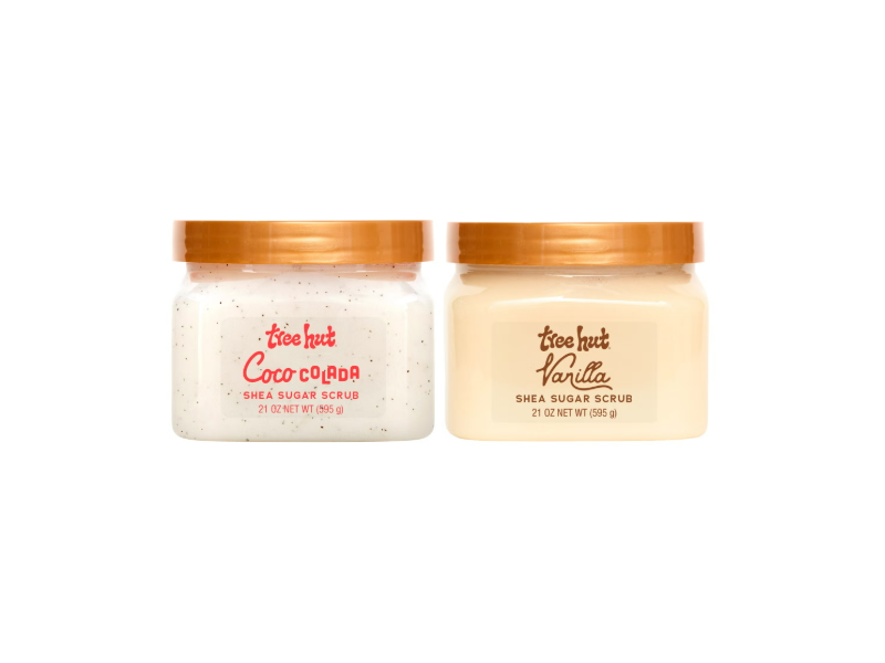 Tree Hut Shea Sugar Scrub, Vanilla & Coco Colada, 21 oz/595 g, Pack Of 2