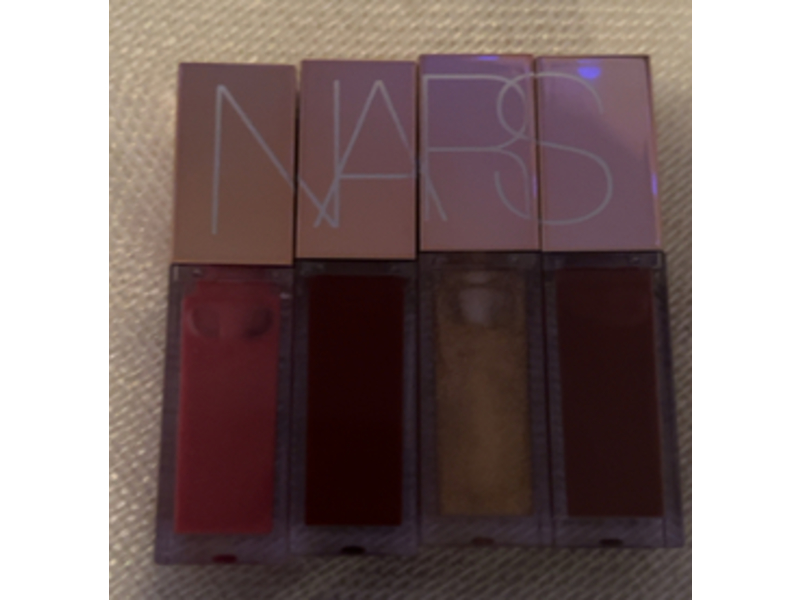 Nars After Glow Lip Shine Set, Orgasm + A-Lister + Nympho + Aragon, 0.11 oz/3.7 mL