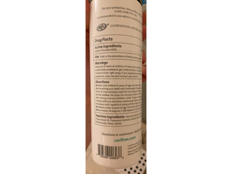 Carifree Maintenance Anti-Cavity Oral Rinse, Mint, 16 fl oz/473 mL