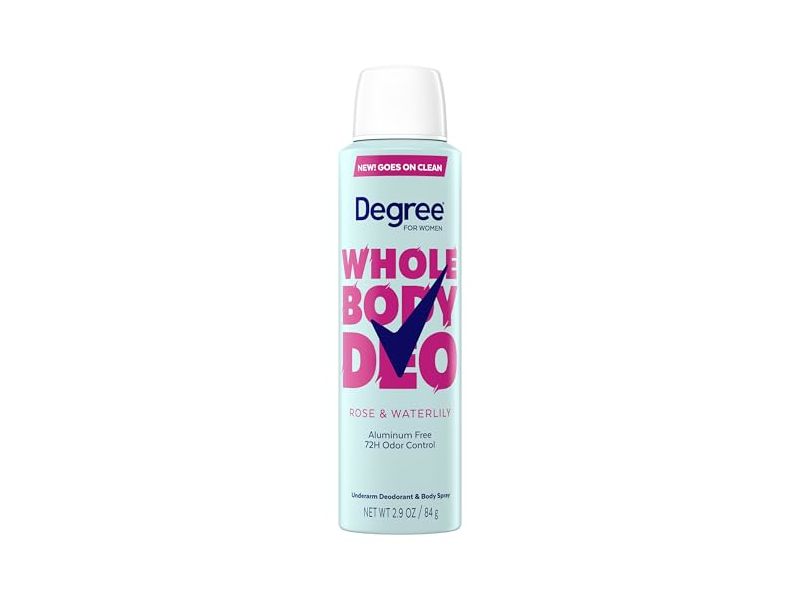Degree Whole Body Deodorant, Rose & Waterlily, 2.9 oz/84 g